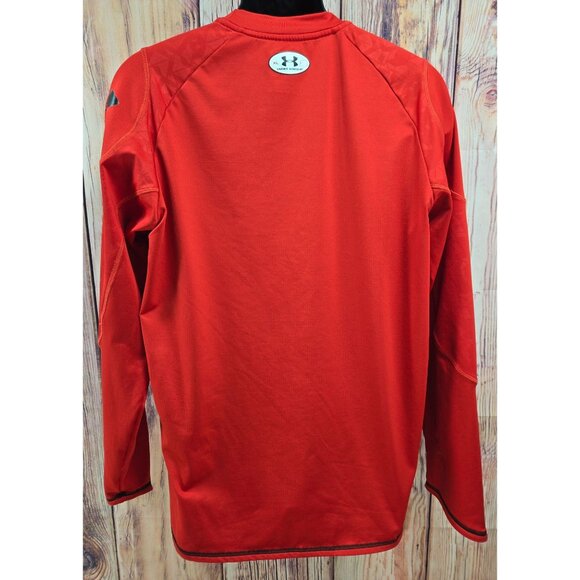 Under Armour ColdGear Red Long Sleeve Compression Shirt XL - Picture 2 of 9